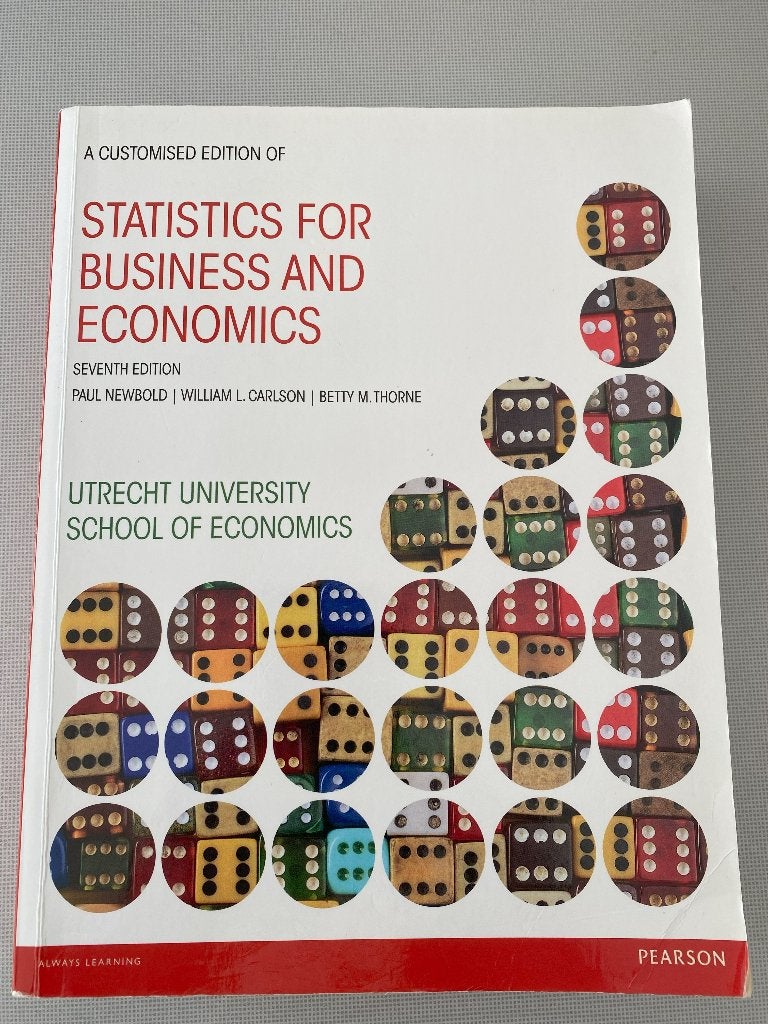 Statistics for Business and Economics isbn 9781784347598, Ophalen of Verzenden, Beta, Zo goed als nieuw, WO