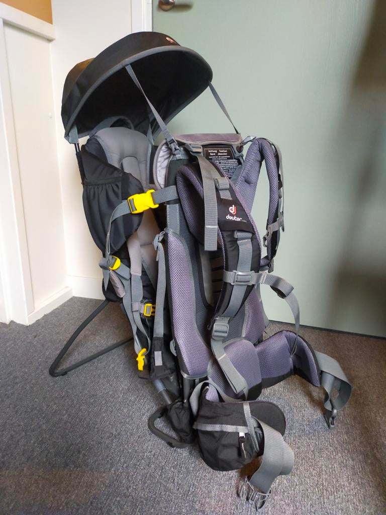 Deuter Kid Comfort 1 Plus Draagzak met Zonnekap, Zo goed als nieuw, Rug, Draagzak, Ophalen