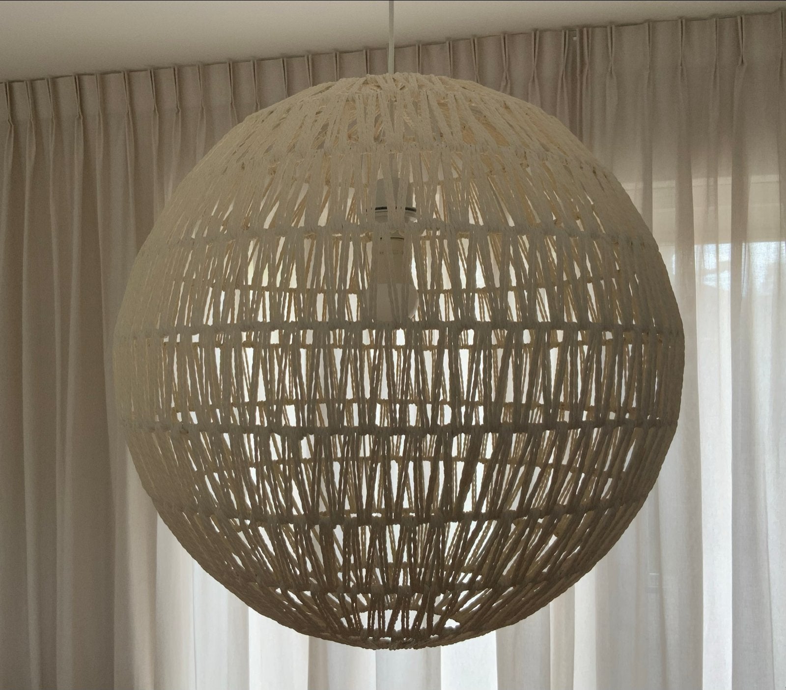 Prachtige Zuiver Cable Lamp 60 cm!, Ophalen, Gebruikt, Textiel, E27 (groot)