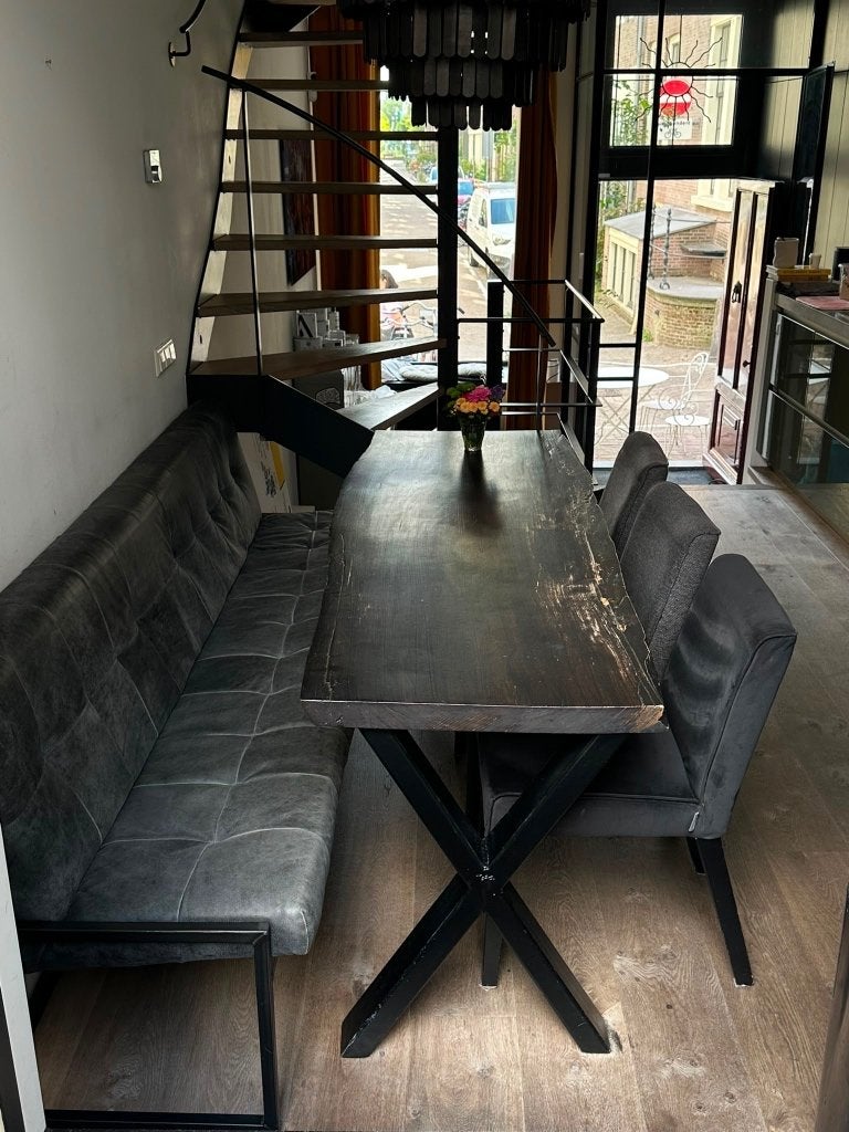 Eetkamerbank, Huis en Inrichting, Ophalen, Gebruikt, Minder dan 75 cm, Rechte bank