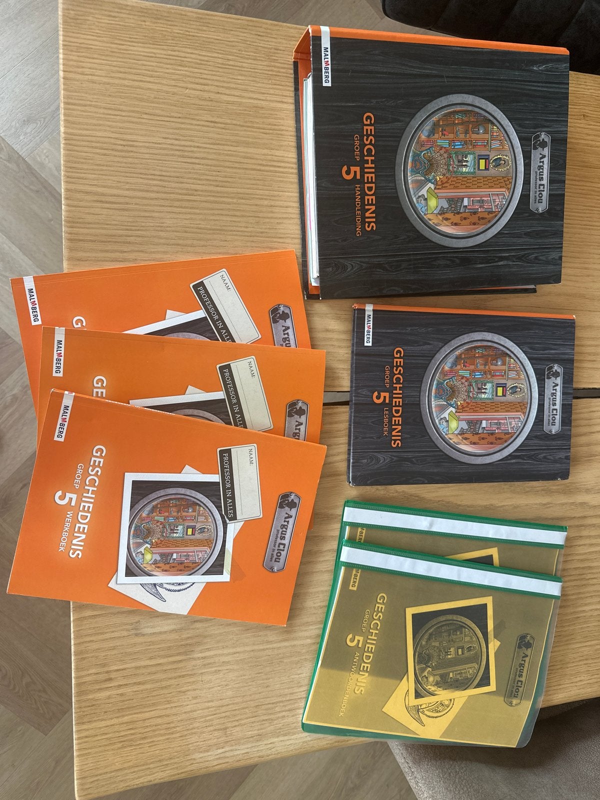 Malmberg Argus Clou Geschiedenis Groep 5 Complete Set, Ophalen of Verzenden, Zo goed als nieuw, Overige niveaus, Geschiedenis
