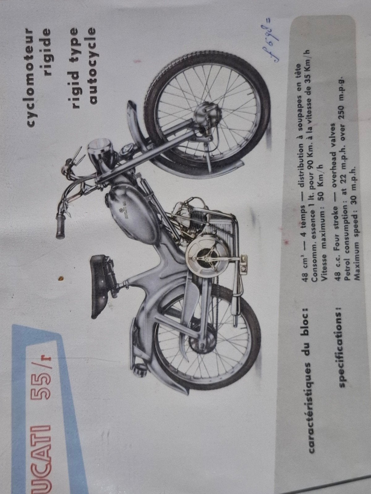 UNIEKE DUCATI M55 CUCCIOLO RIGID, Ophalen, Gebruikt, Overige typen, Overige merken