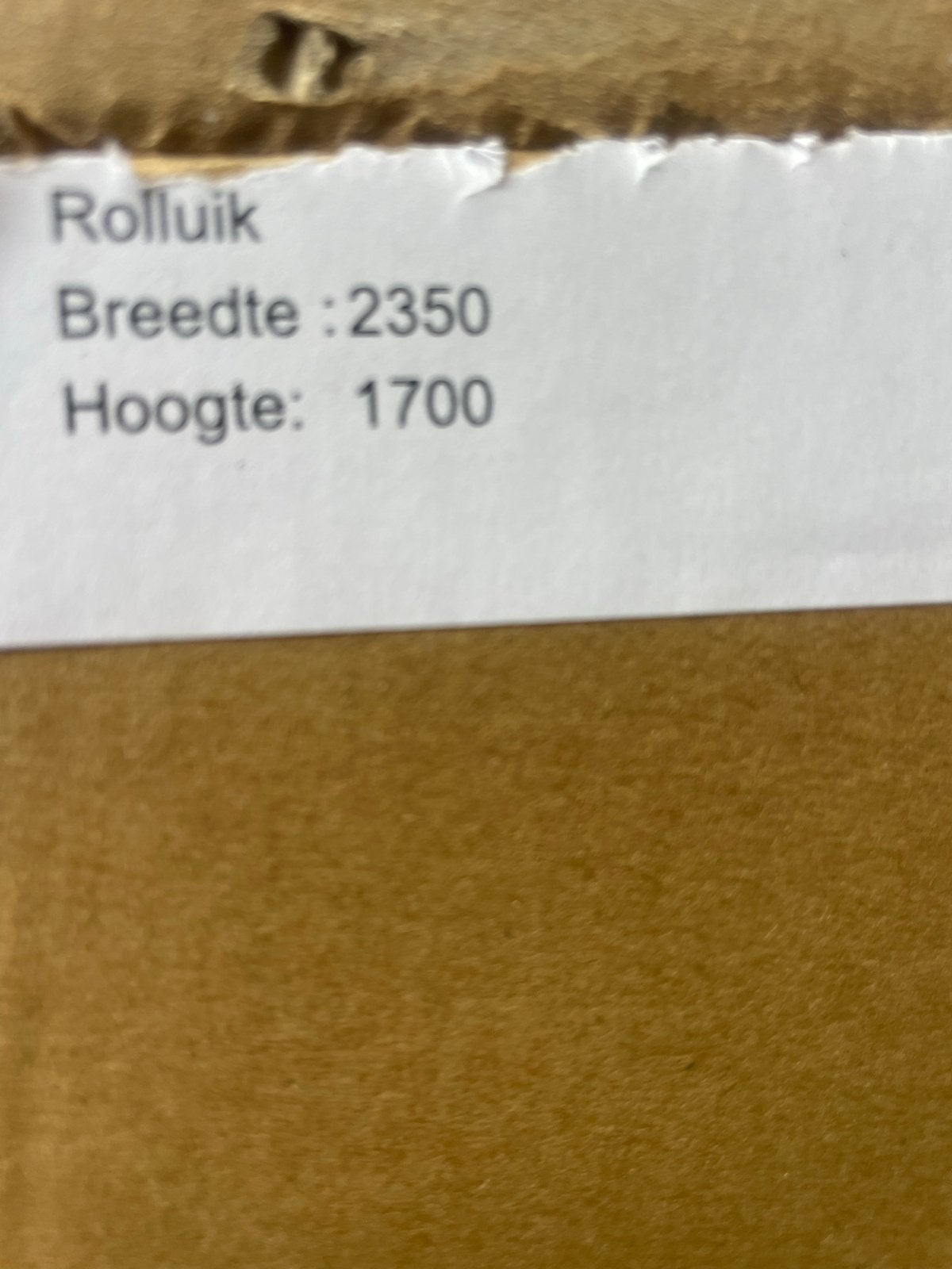 Nieuw rolluik met Solar bediening (235x170cm), Doe-het-zelf en Verbouw, Rolluiken, Ophalen, Wit, Nieuw, 200 cm of meer