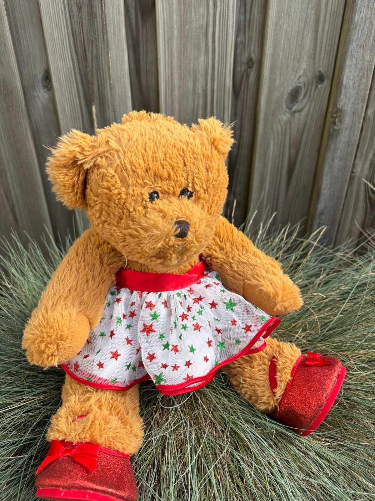 Build a bear in outfit met sterren incl gave schoenen, Verzenden, Zo goed als nieuw, Stoffen beer, Overige merken