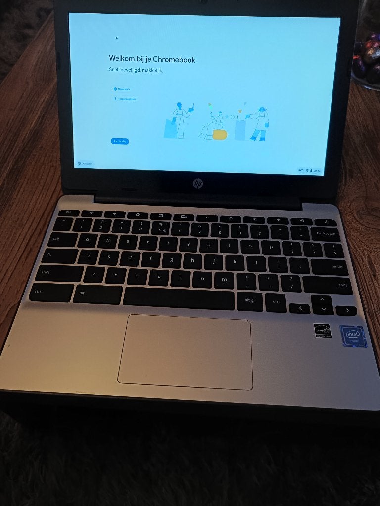HP Chromebook 11 inch - Compleet met hoes en oplader, Ophalen, 4 GB of minder, Qwerty, Touchscreen