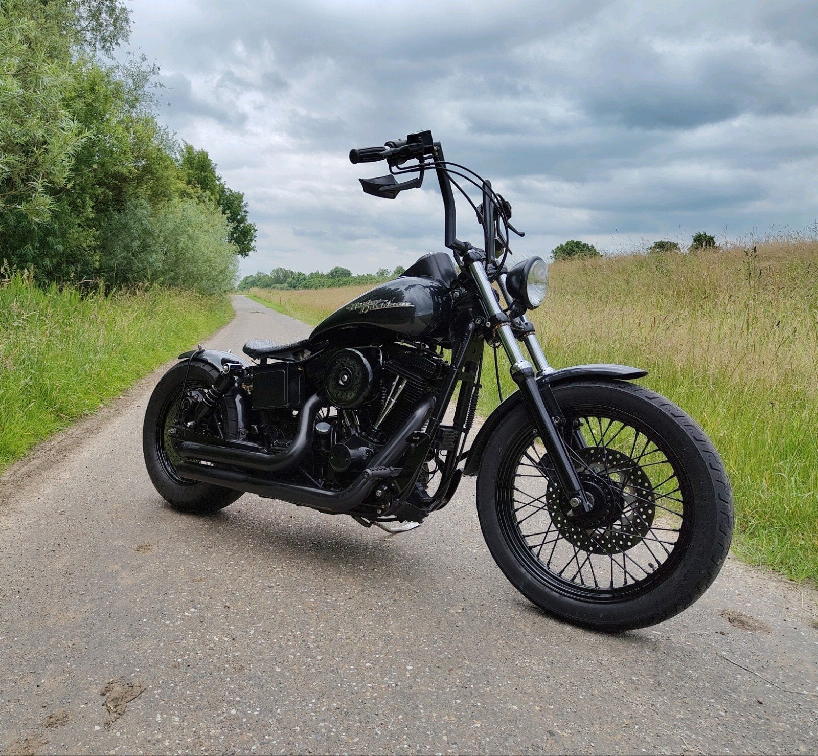 Uniek verbouwde Harley Davidson fxd dyna super glide, Motoren, Motoren | Harley-Davidson, 2 cilinders, Occasion, 1340 cc, Particulier