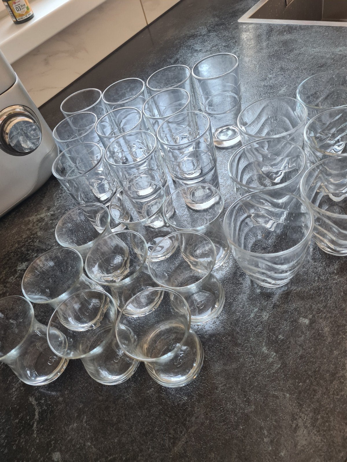Diverse glazen: limonade, thee en meer, Ophalen of Verzenden