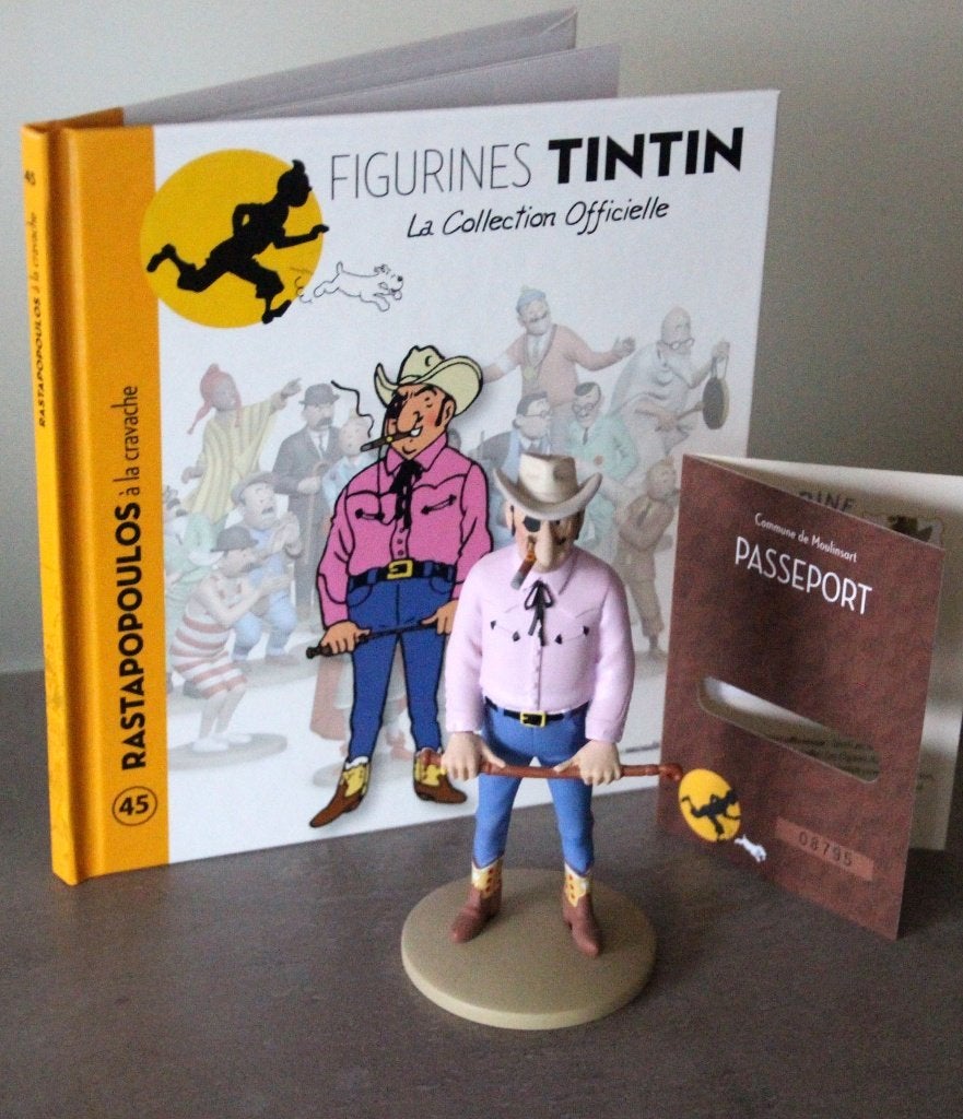 Moulinsart figurine n 45 Rastapopoulos Tintin Hergé Kuifje, Verzamelen, Verzenden, Kuifje, Zo goed als nieuw, Beeldje of Figuurtje