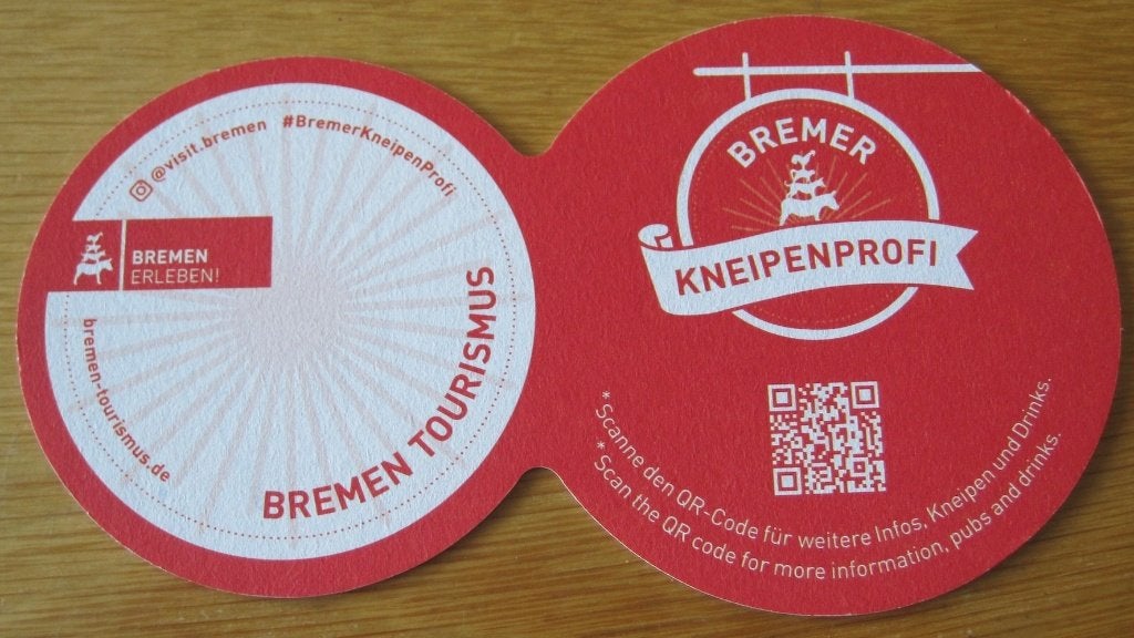 Bierviltje Bremer Kneipenprofi, Verzamelen, Biermerken, Ophalen of Verzenden, Zo goed als nieuw, Viltje(s), Overige merken