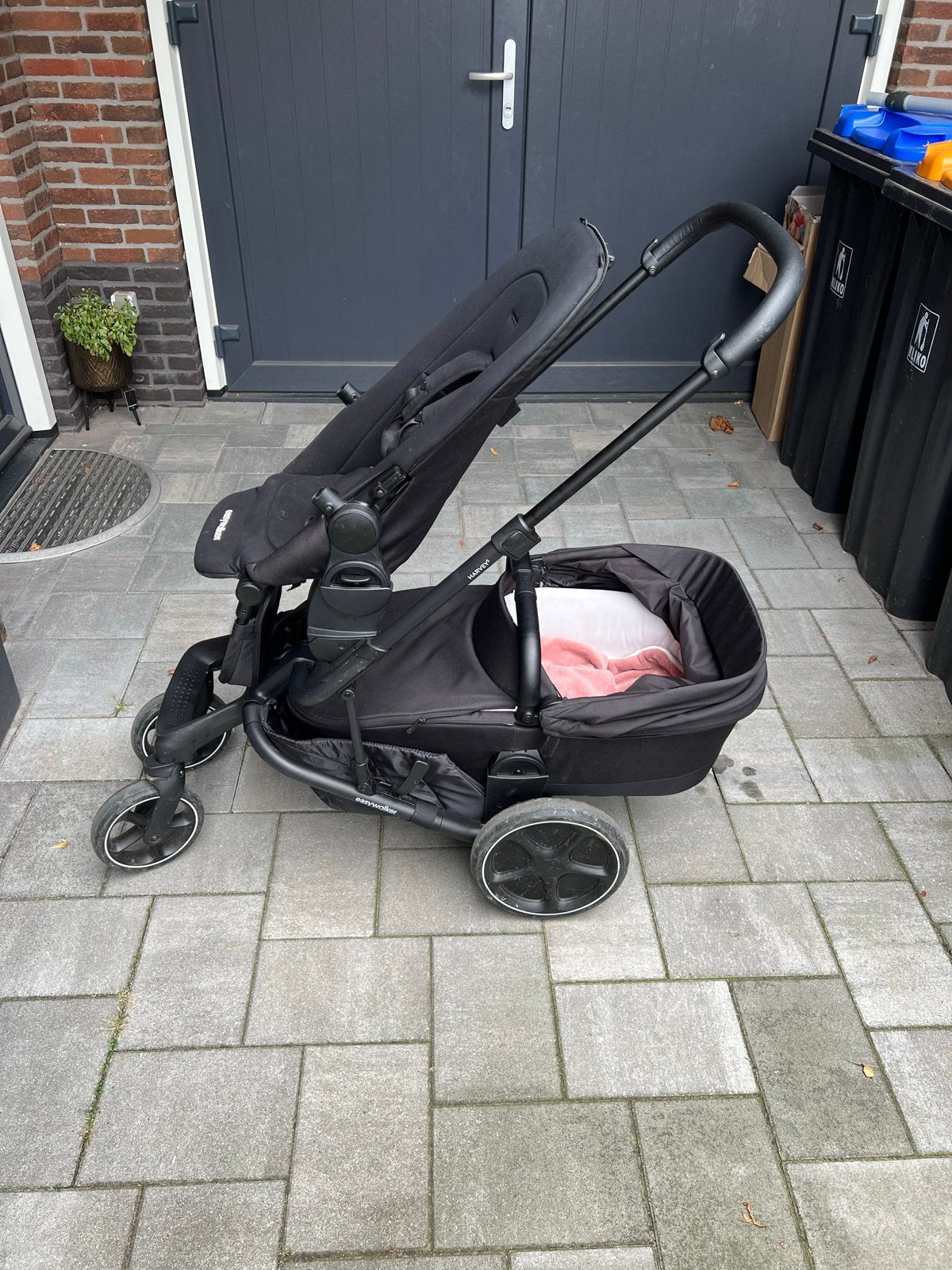Easywalker Harvey5 Duo Kinderwagen Midnight Black, Overige merken, Gebruikt, Duowagen, Ophalen of Verzenden