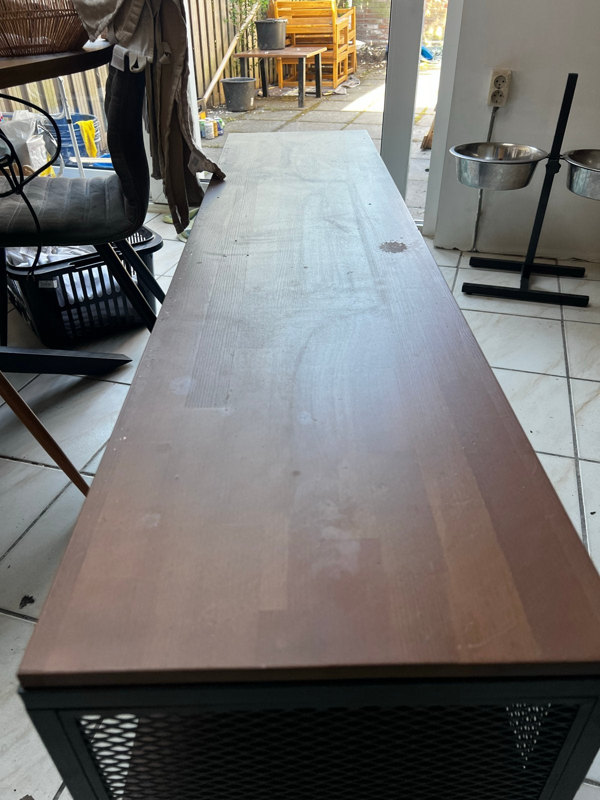 Ikea TV-meubel FJÄLLBO - Gebruikt, maar kan nog mee!, Gebruikt, 100 tot 150 cm, Ophalen of Verzenden, Minder dan 100 cm