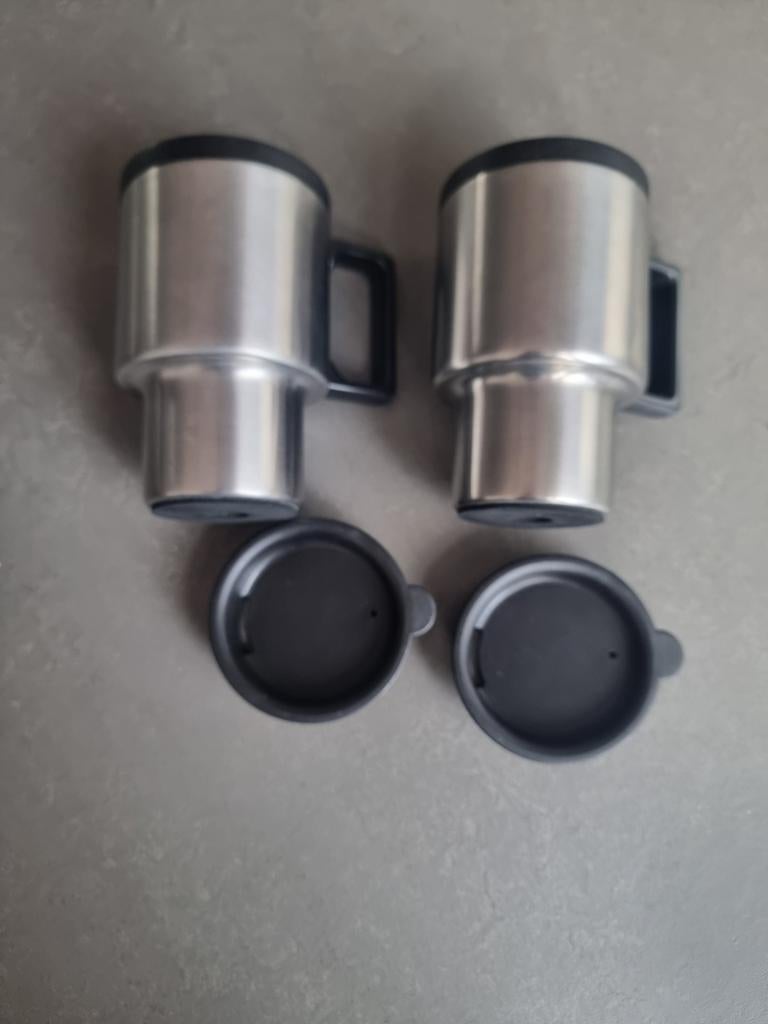Roestvrijstalen bekers. Warme/koude dranken, Ophalen of Verzenden