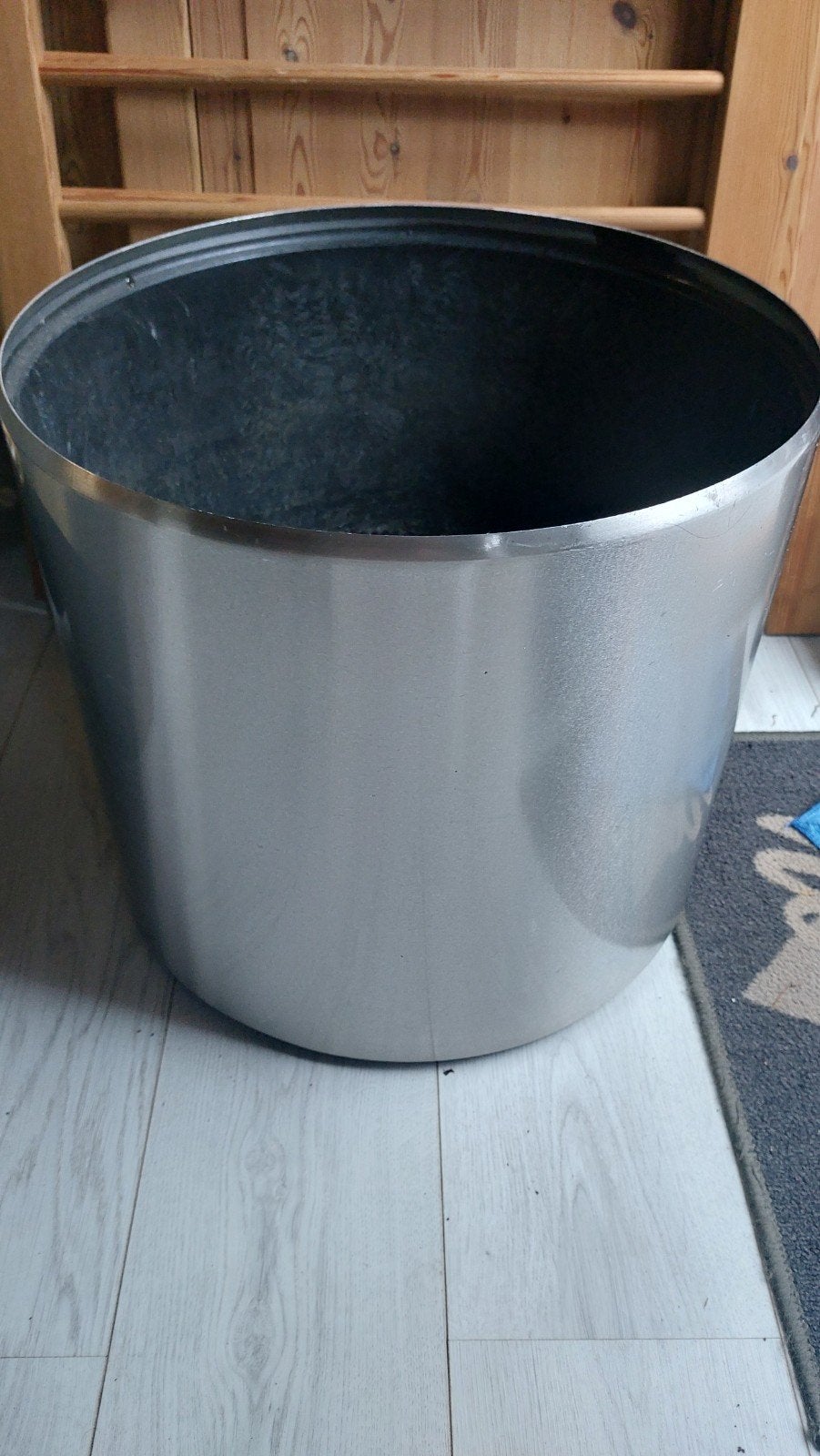 Bloempot rvs, Ophalen, Rond, Metaal, Minder dan 30 cm