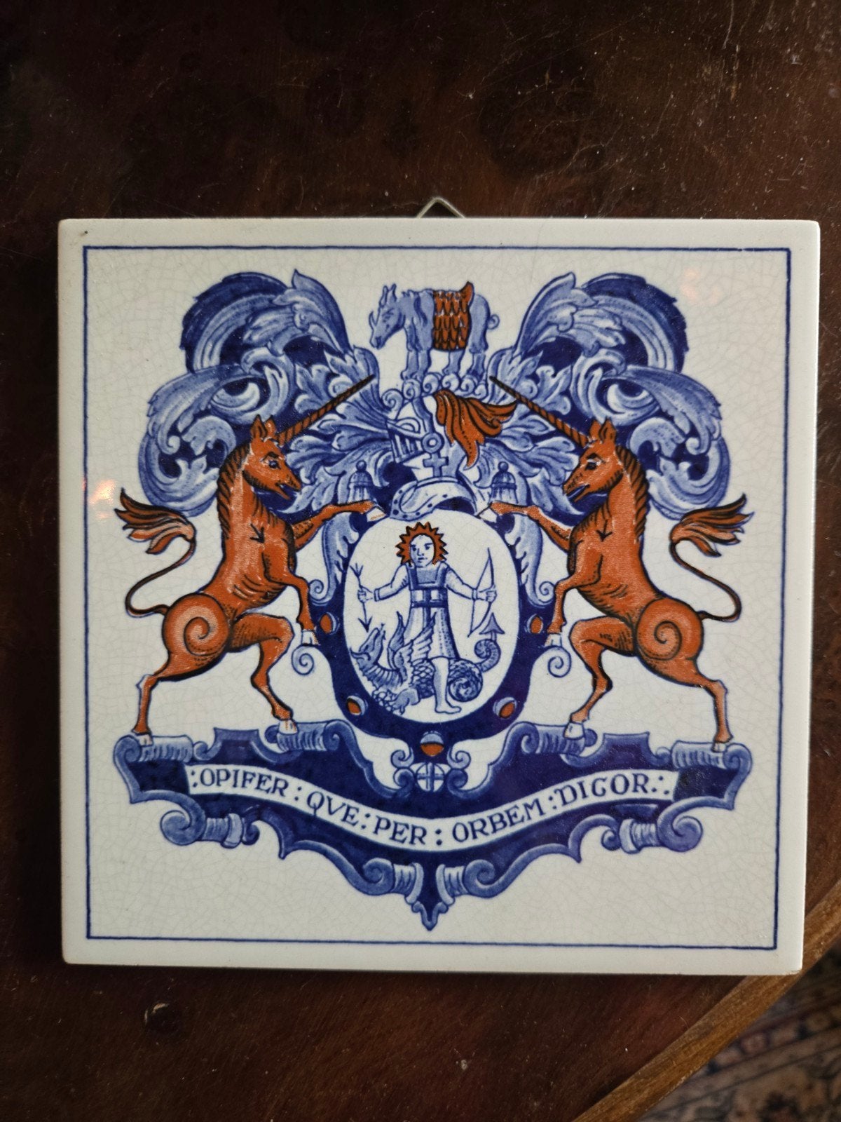 Vintage Delfts Blauw piltegeltje apothekerstegel, Antiek en Kunst, Ophalen of Verzenden