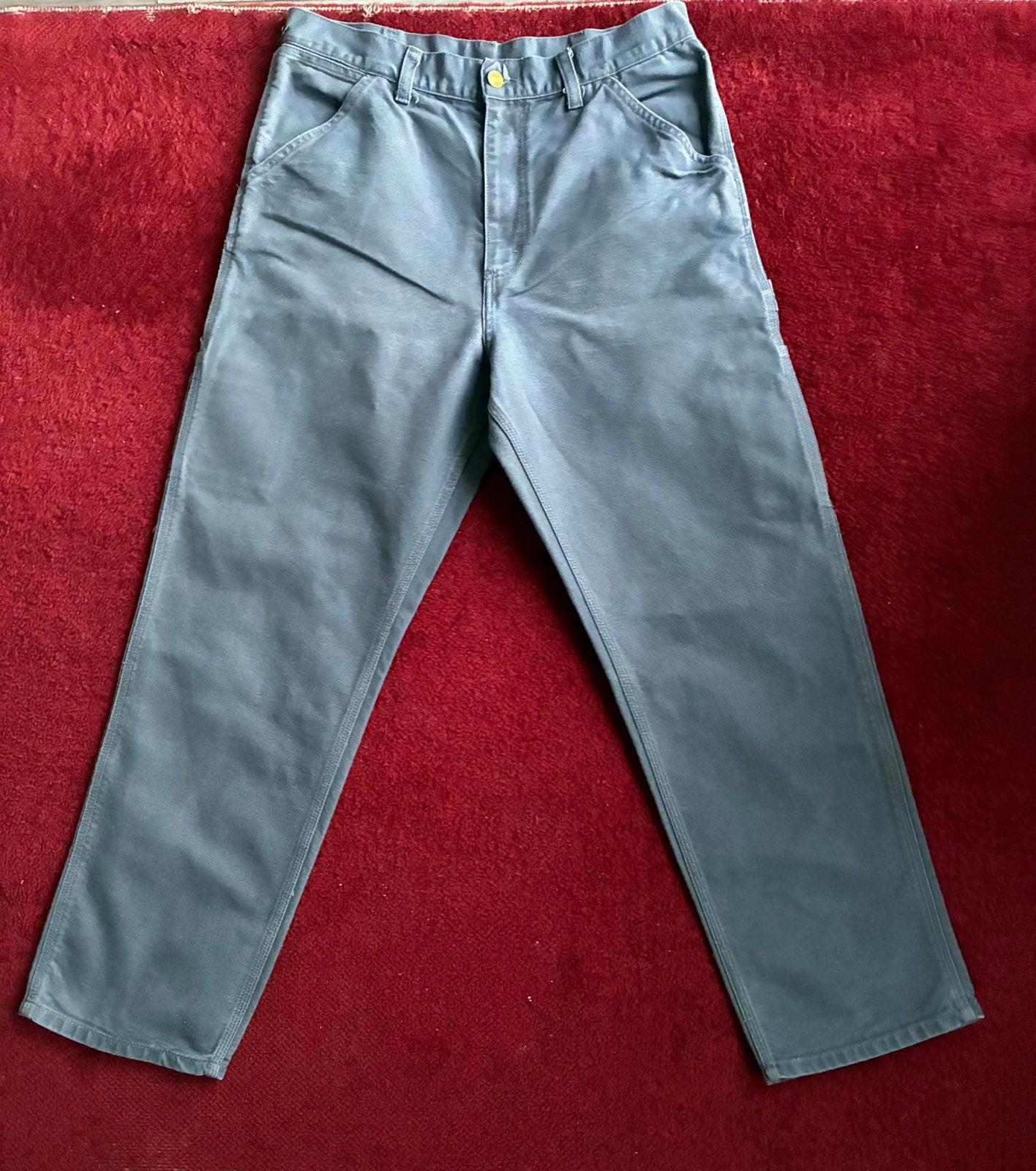 Carhartt Single knee pant 32, Ophalen of Verzenden, Zo goed als nieuw, Blauw, W32 (confectie 46) of kleiner