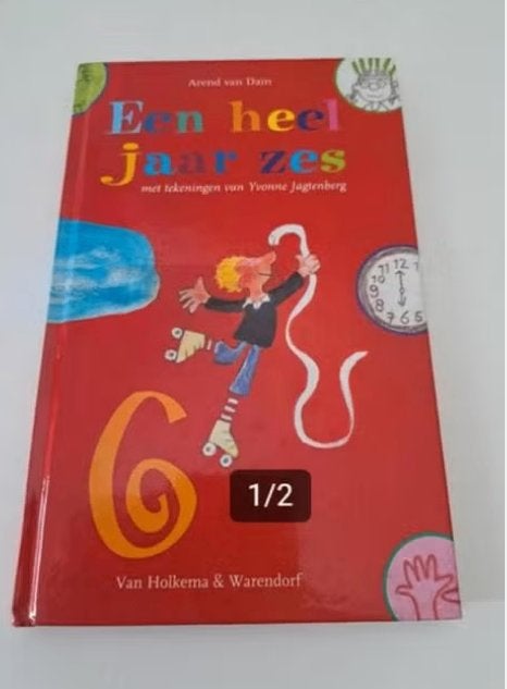 Arend van Dam - Een heel jaar zes, Boeken, Ophalen of Verzenden, Gelezen, Fictie algemeen