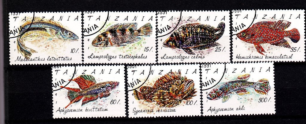 TSS Kavel 810065 Tanzania vissen  gest, Ophalen, Tanzania, Gestempeld