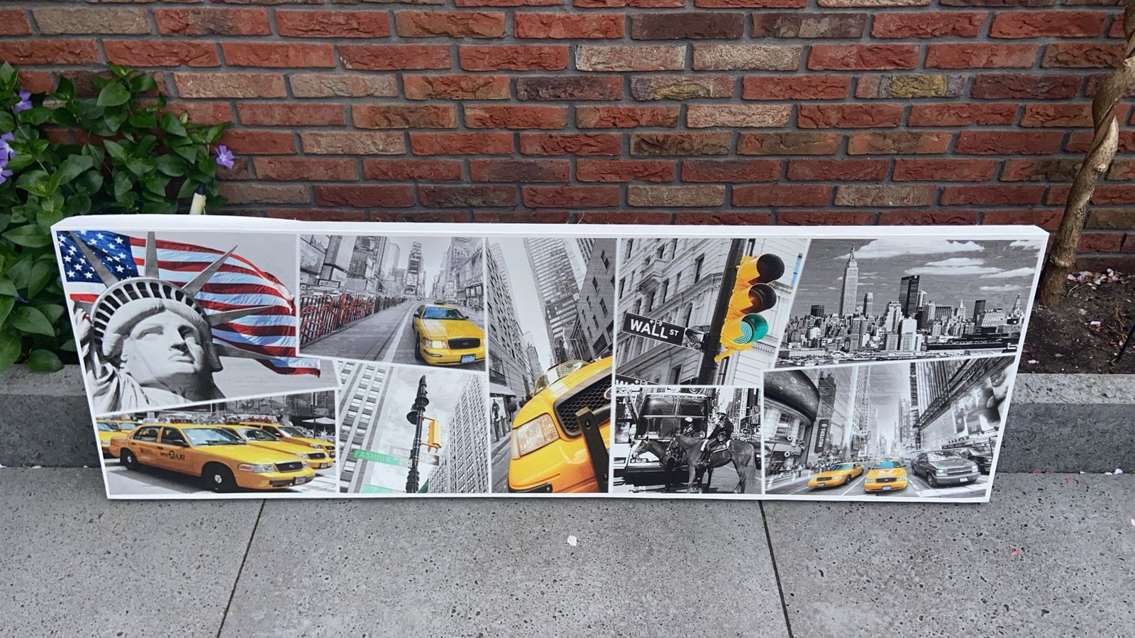 Canvas 140 bij 50 new york, Ophalen, 125 cm of meer, Zo goed als nieuw, Schilderij