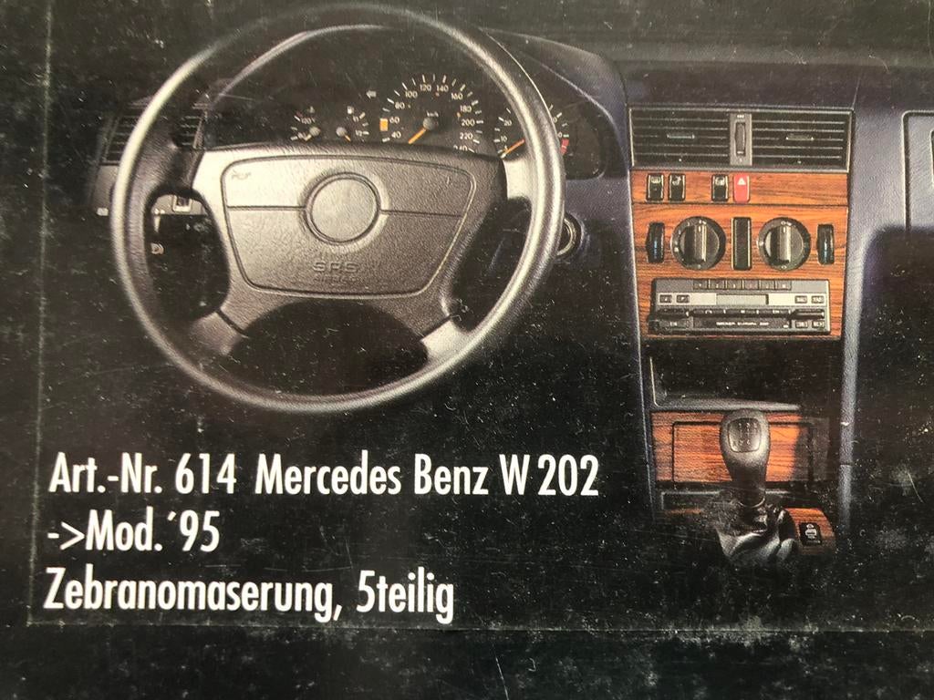 Mercedes W202 hout inleg dasboard nieuw, Auto-onderdelen, Ophalen of Verzenden, Nieuw