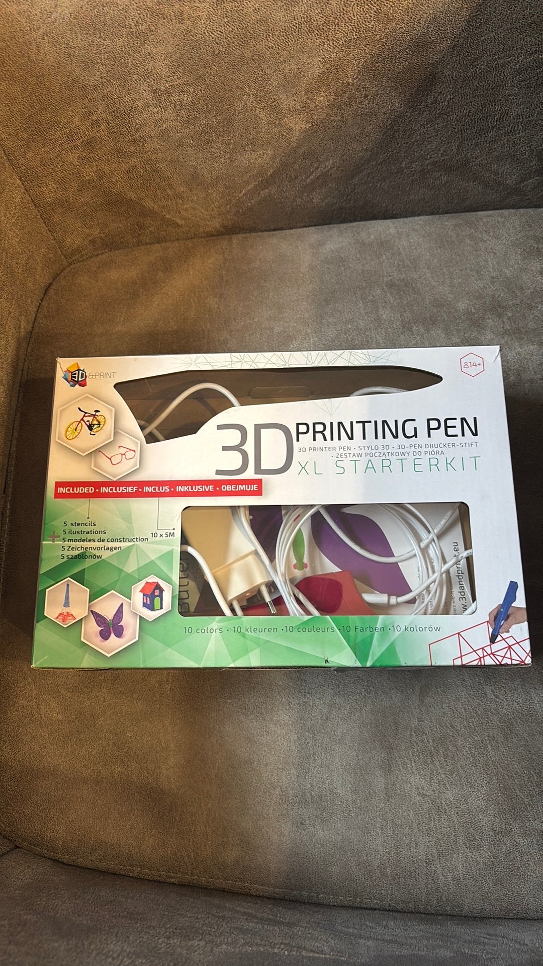 3D Pen met uitgebreide filament set en sjablonen, Ophalen, Zo goed als nieuw, Filament