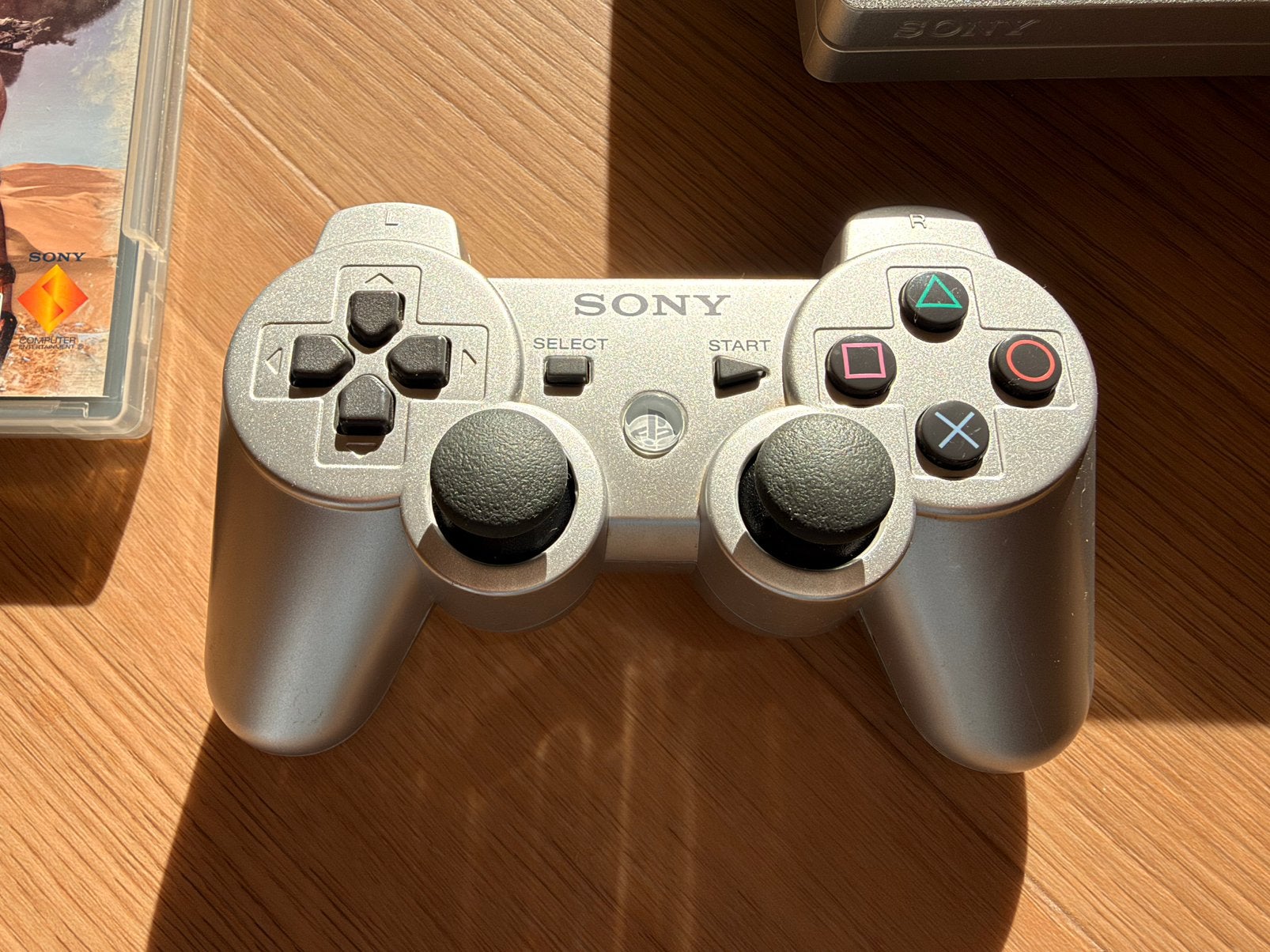 Ps3 PlayStation 3 Slim Satin Silver + controller + 3 games, Met games, 320 GB, Ophalen of Verzenden, Zo goed als nieuw