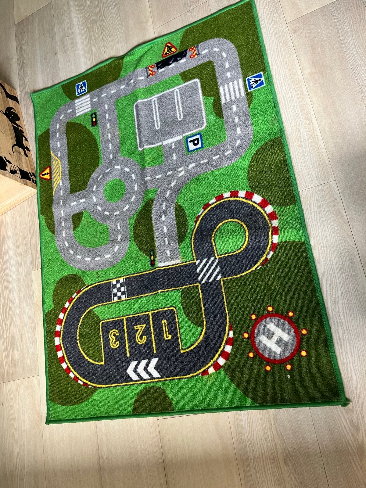 IKEA Speelkleed racebaan en stad - Groen, Ophalen of Verzenden, Gebruikt, Jongen of Meisje