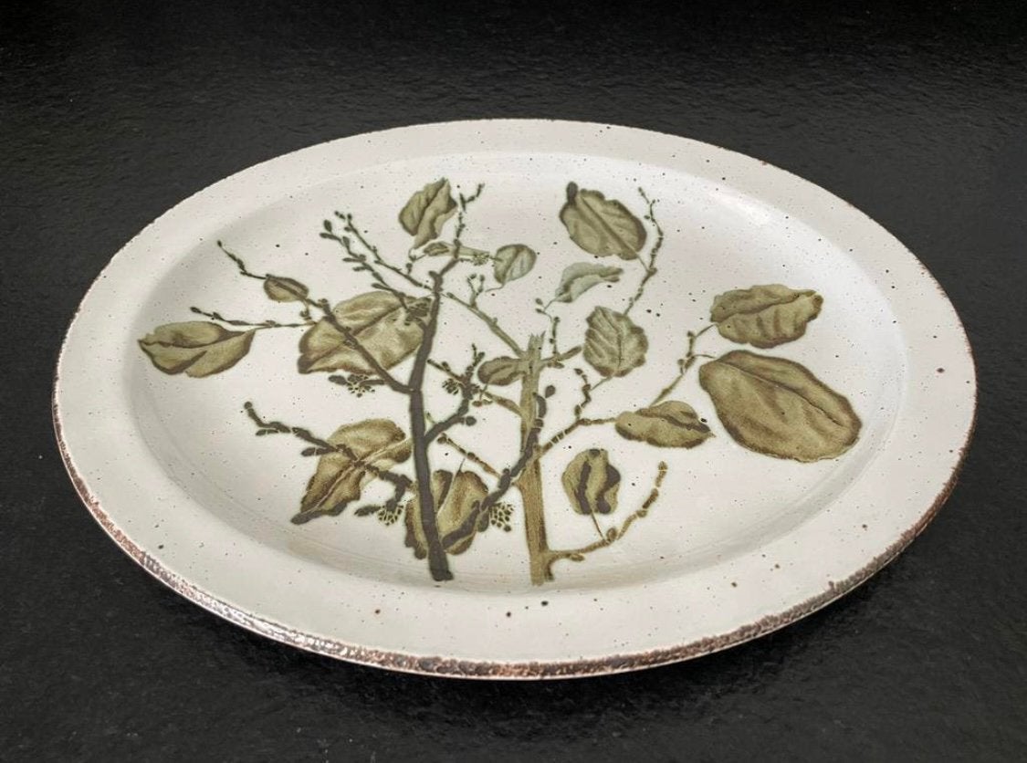Wedgwood Midwinter Stonehenge Greenleaves Grote Ovale Schaal, Ophalen, Zo goed als nieuw, Vintage, Schaal of Schalen