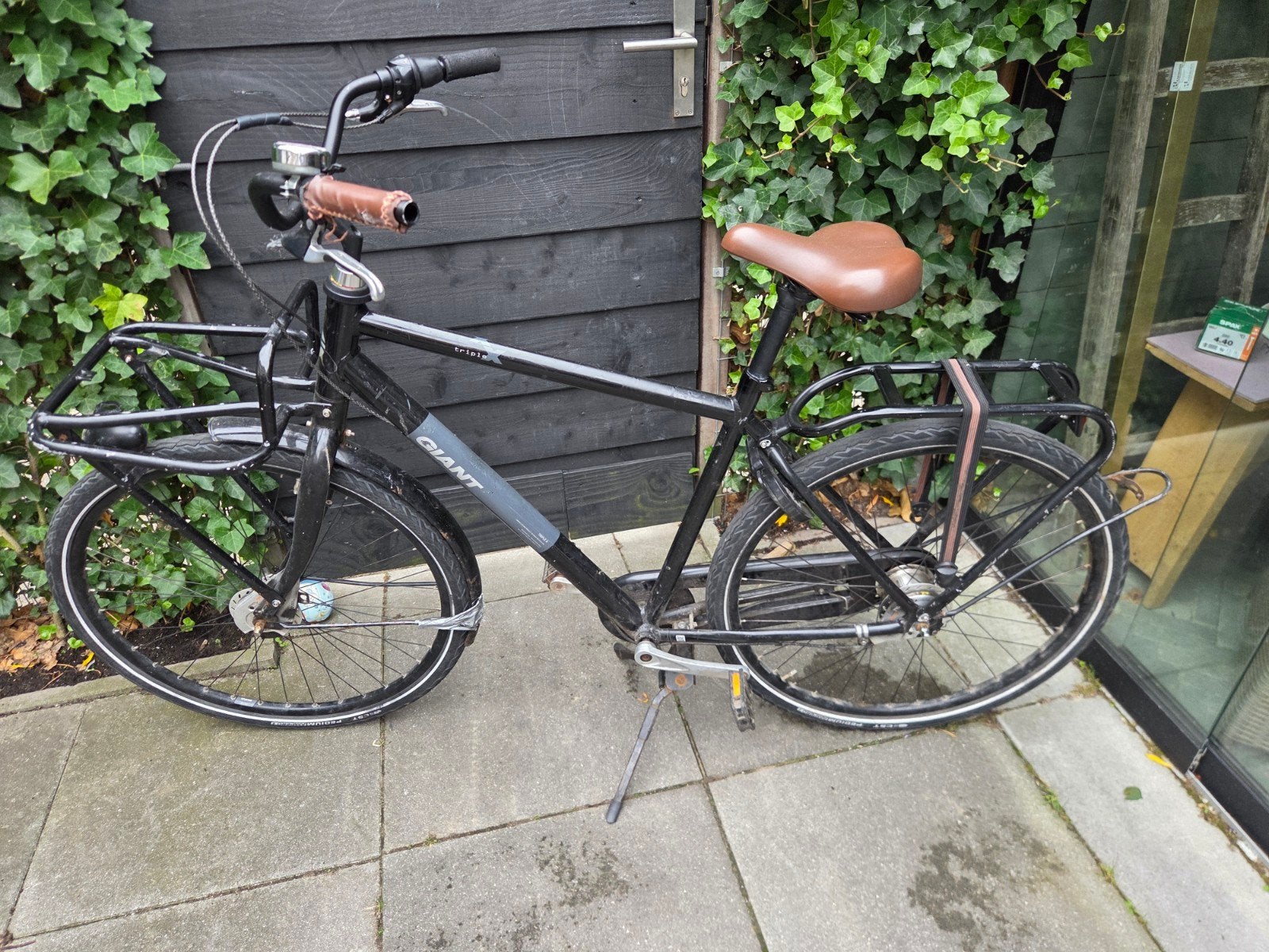 giant fiets met voordrager, Ophalen, Gebruikt, Versnellingen, Schijfrem
