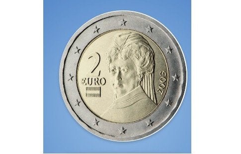 2 euromunt oostenrijk, Ophalen of Verzenden, Oostenrijk, 2 euro