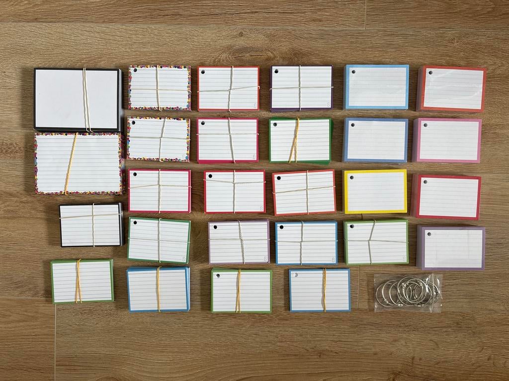 Flashcards, Diversen, Schoolbenodigdheden, Ophalen, Zo goed als nieuw