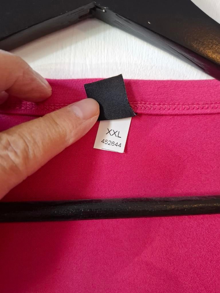 Fuchsiaroze bolero van Yoek - Maat XXL/54,56, Yoek, Maat 46/48 (XL) of groter, Ophalen of Verzenden, Zo goed als nieuw