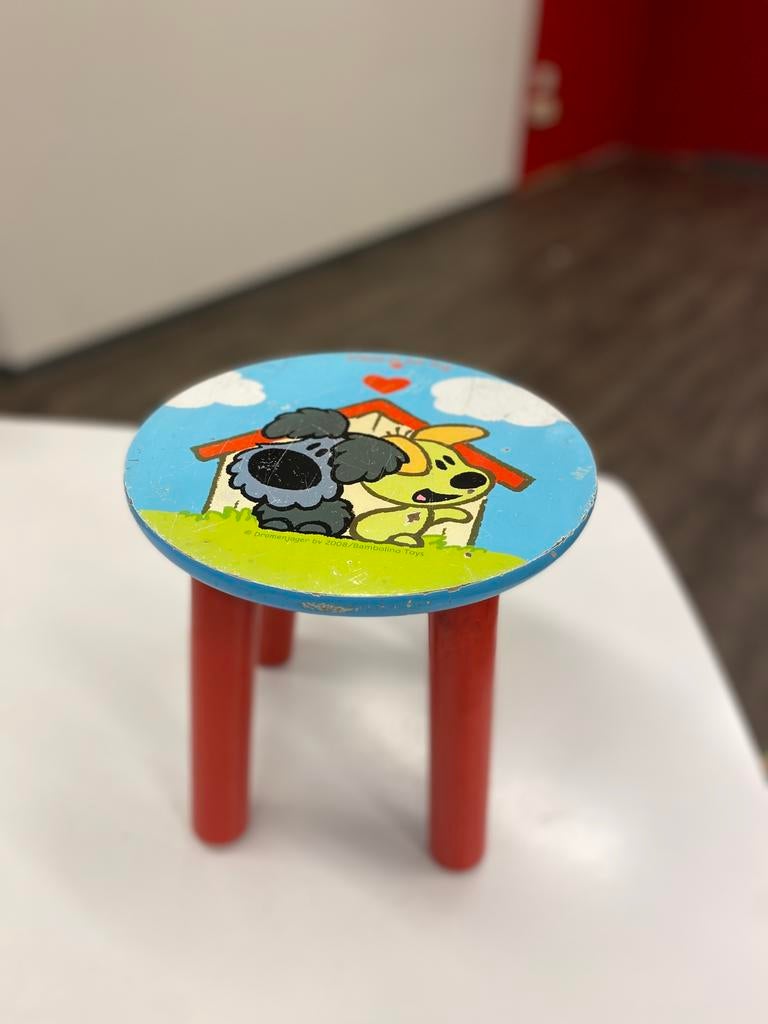 Houten Woezel en Pip kruk, Kinderen en Baby's, Kinderkamer | Tafels en Stoelen, Ophalen of Verzenden, Gebruikt, Stoel(en)