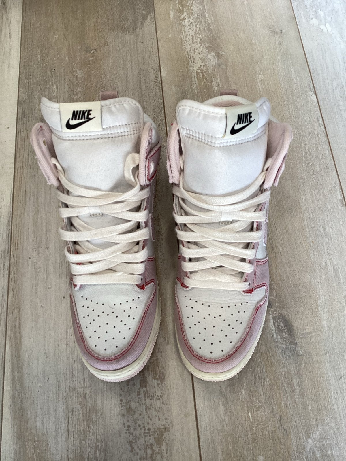 Nike Dunk High Up 'Pink Oxford' sneakers, ., Ophalen of Verzenden, ., Roze