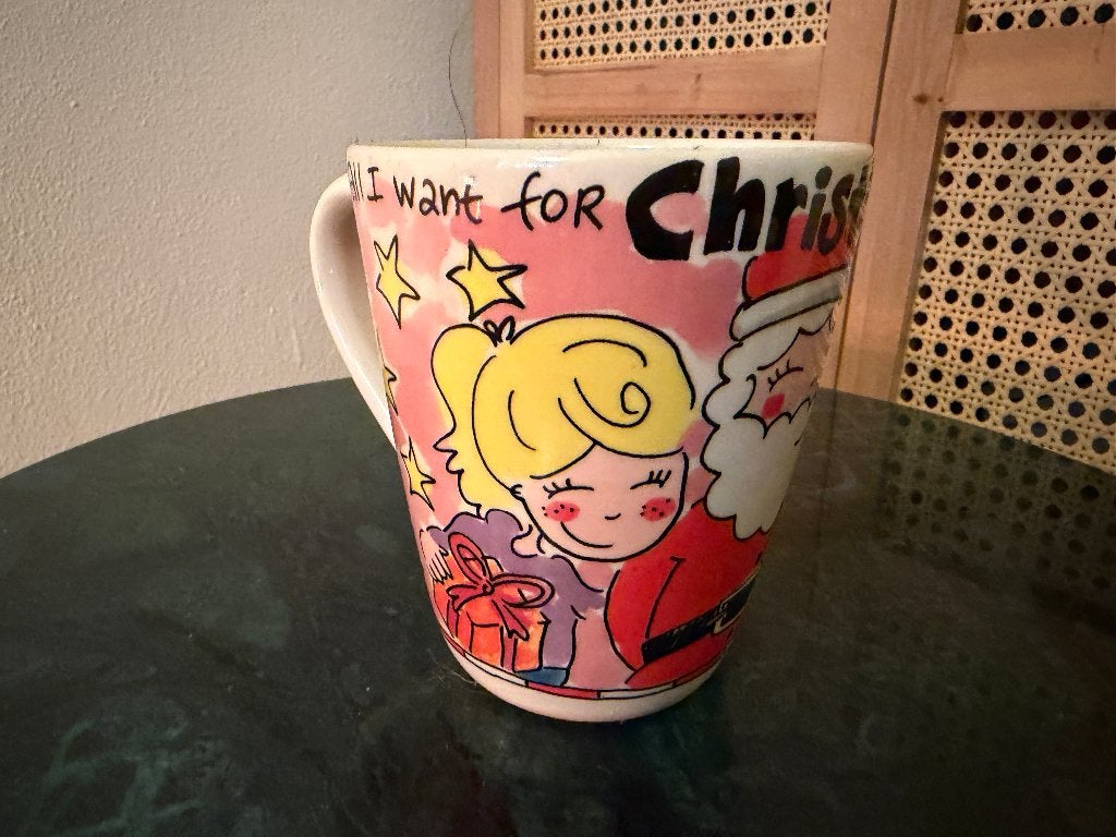 Blond Amsterdam mok kerst, Ophalen of Verzenden, Zo goed als nieuw, Kop(pen) en/of Schotel(s), Aardewerk