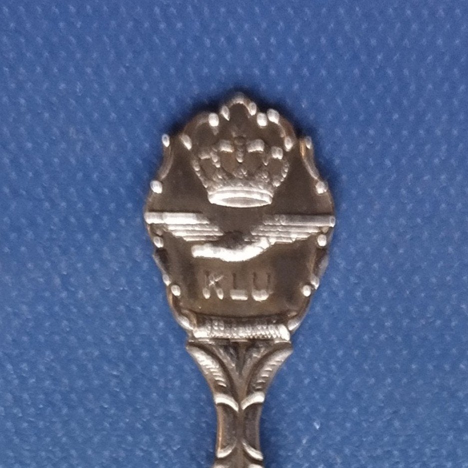 verzilverd lepeltje militaria, Koninklijke Luchtmacht, KLU, Ophalen of Verzenden