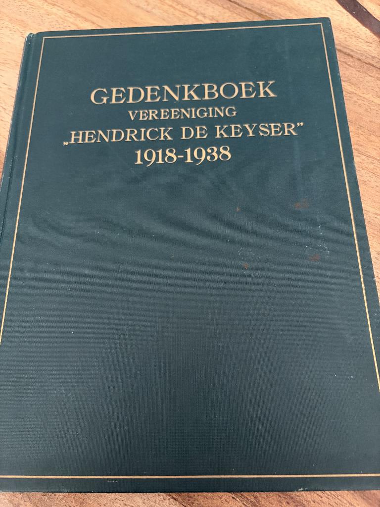 Gedenkboek Vereeniging Hendrick de Keyser 1918-1938, Ophalen of Verzenden, Zo goed als nieuw, Architectuur algemeen