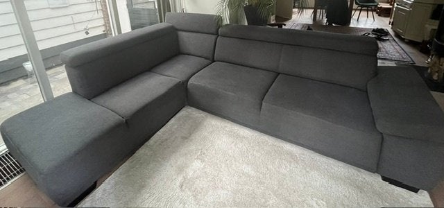 Stijlvolle hoekbank / zitcombinatie Bussum, Ophalen, 250 tot 300 cm, Gebruikt, Stijlvol strak comfortabel