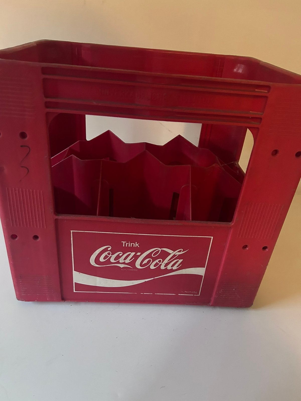 Coca Cola rek frisdrank krat rood vintage, Ophalen of Verzenden, Gebruikt, Gebruiksvoorwerp