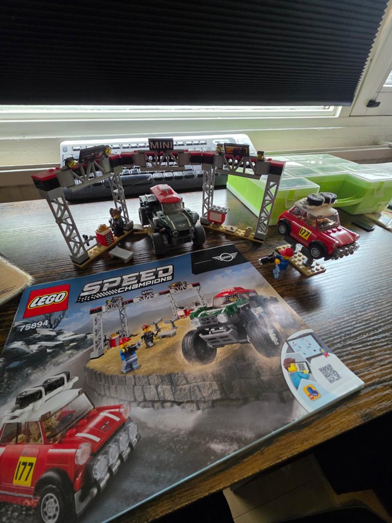 LEGO Speed Champions 75894 Mini Cooper S Rally & Buggy, Compleet, Lego, Zo goed als nieuw, Complete set
