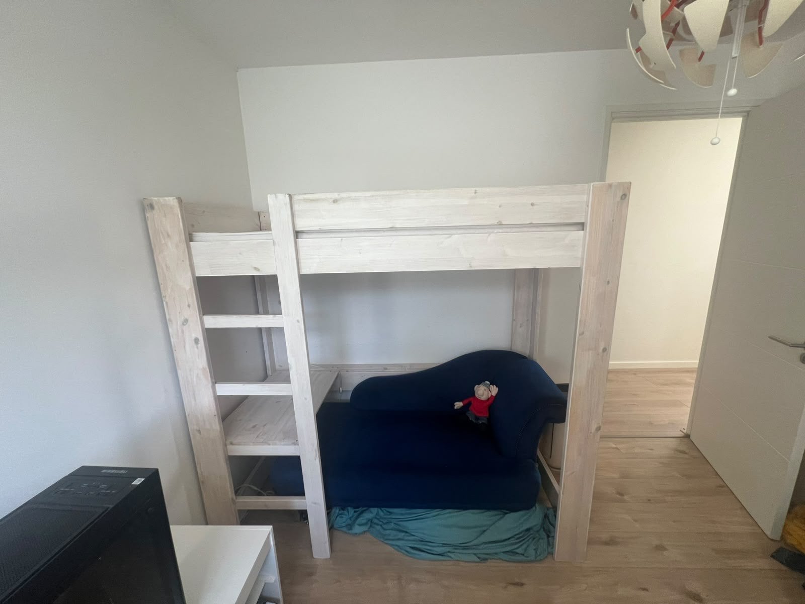 Leuke houten hoogslaper, Ophalen, Zo goed als nieuw, Hoogslaper