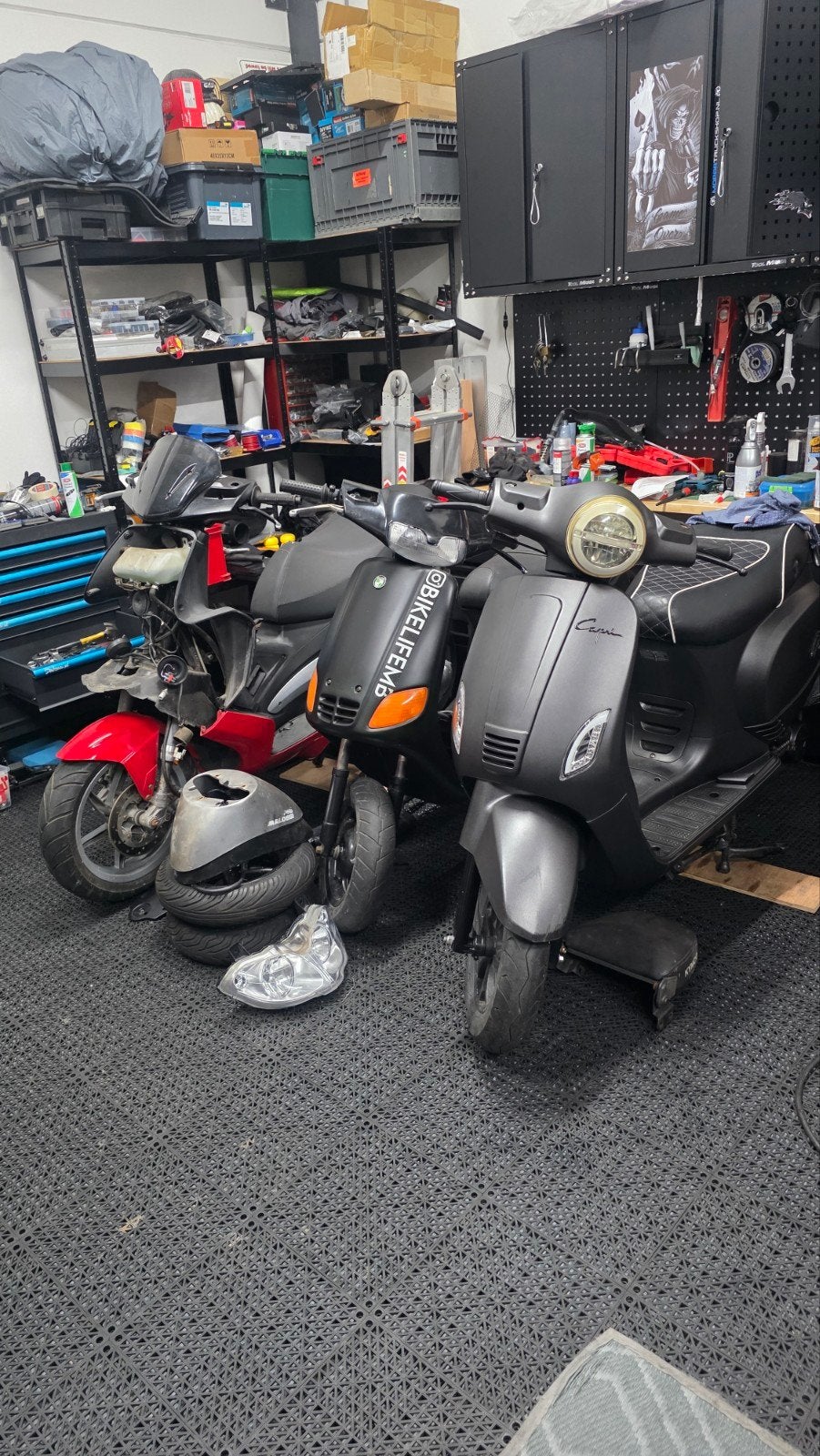 Diverse projectscooters: Aprilia SR, Sfera, Riva, Ophalen, Gebruikt