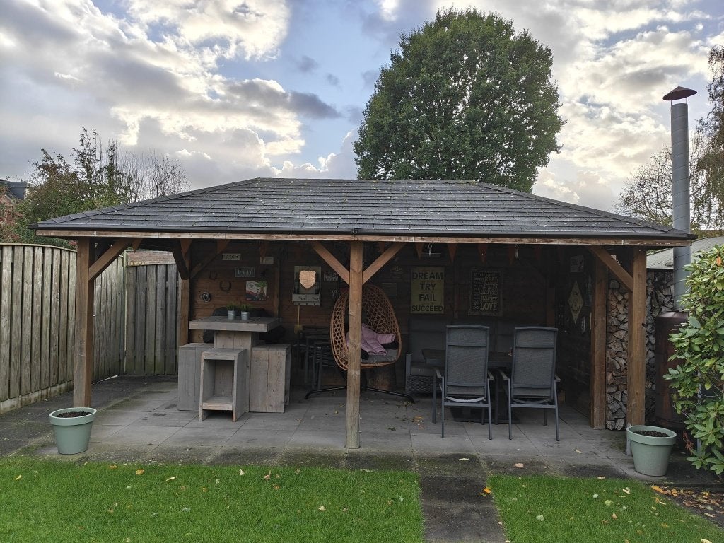 Tuin overkapping 6x3,5 mtr, Tuin en Terras, Ophalen, Gebruikt, Tuinpaviljoen