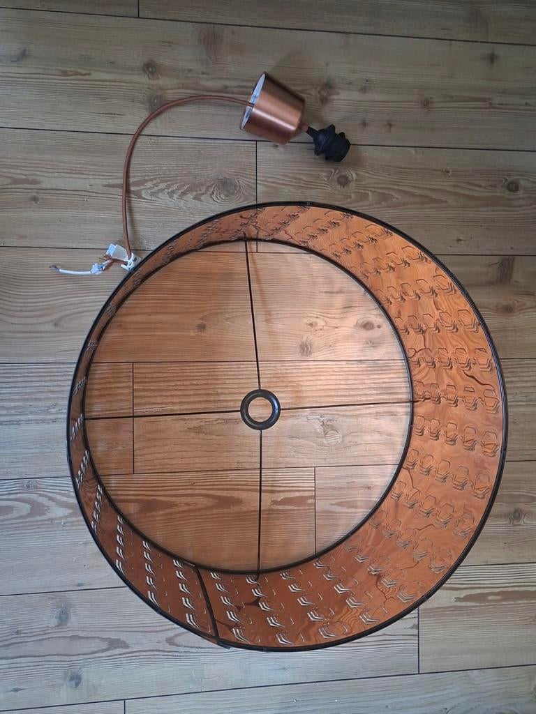 Ikea NYMÖ lampenkap - Gebruikt maar nog goed!, Ophalen, Gebruikt, 25 tot 50 cm, Rond