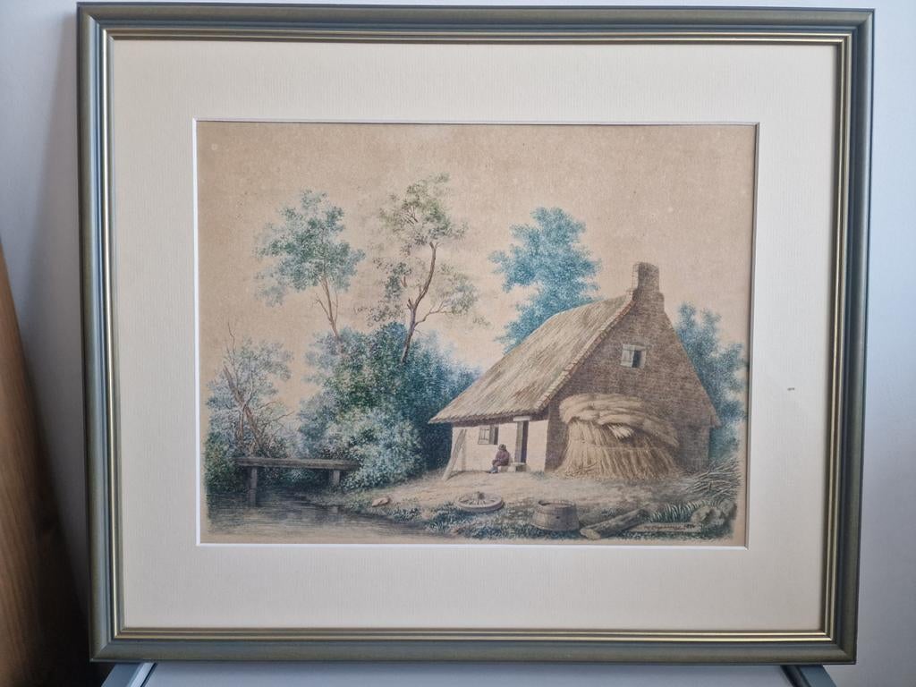Schilderij boerderij, Ophalen