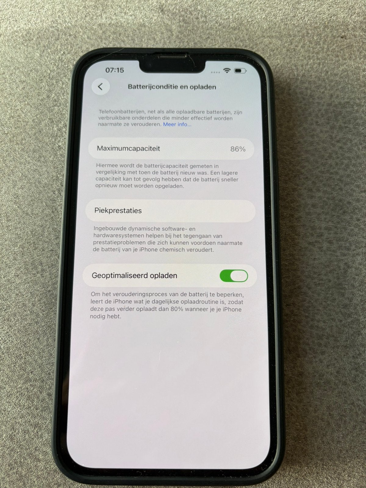 Iphone 14 plus 128GB Blauw, Ophalen, 128 GB, IPhone 14 Plus, 86 %