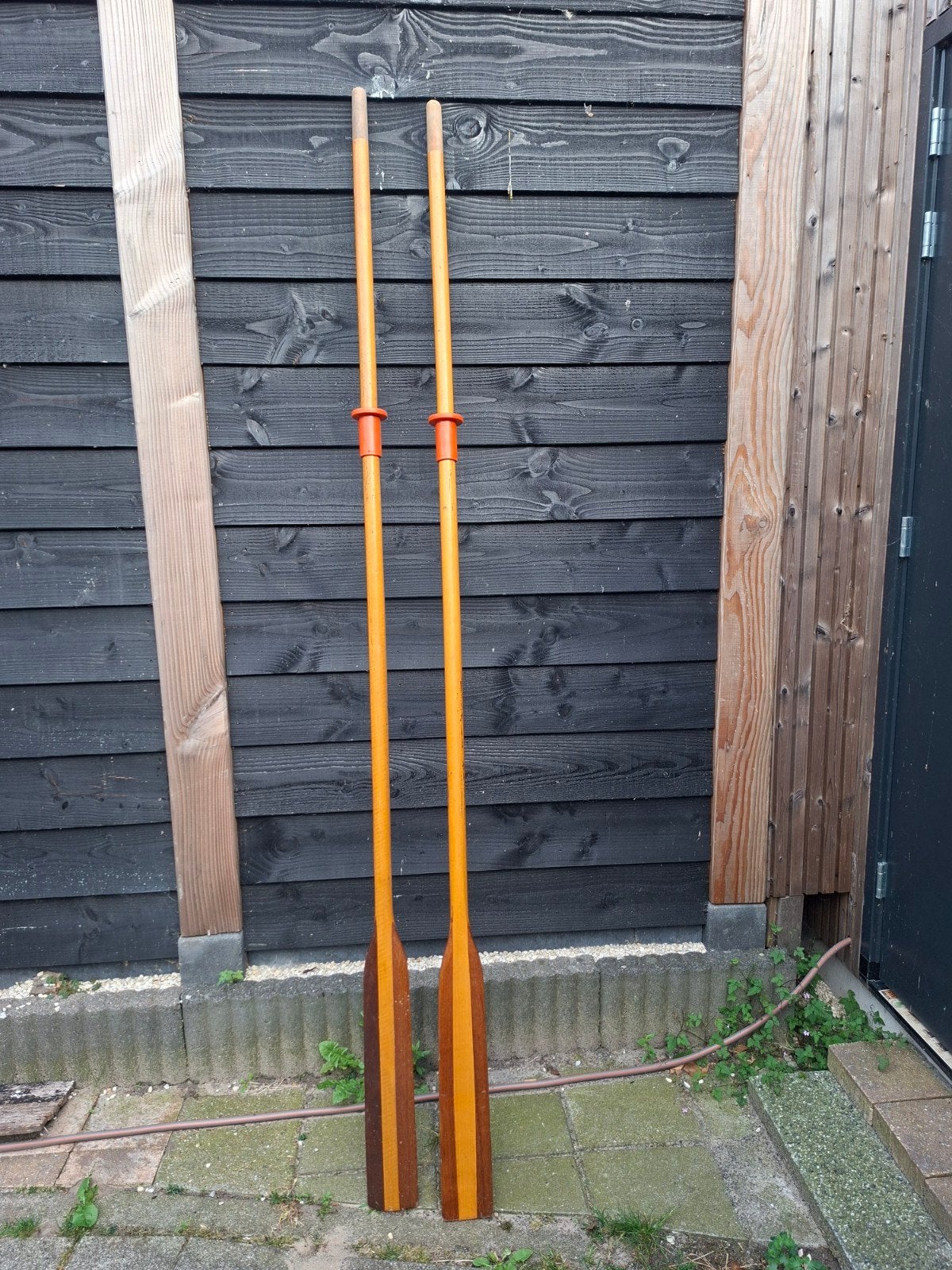 Set van 2 houten peddels voor kano of roeiboot, Watersport en Boten, Peddels, Ophalen