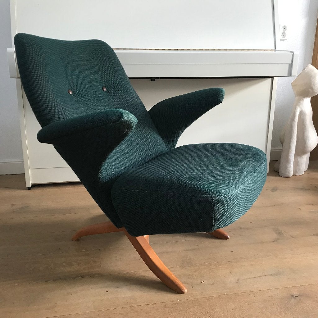 Artifort Theo Ruth Pinguin Congo groen fauteuil, 75 tot 100 cm, Ophalen of Verzenden, Zo goed als nieuw, Nvt