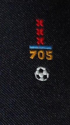 Amsterdam 705 Voetbaltoernooi 1980 stropdas blauw, Ophalen of Verzenden, Nieuw, Gebruiksvoorwerp