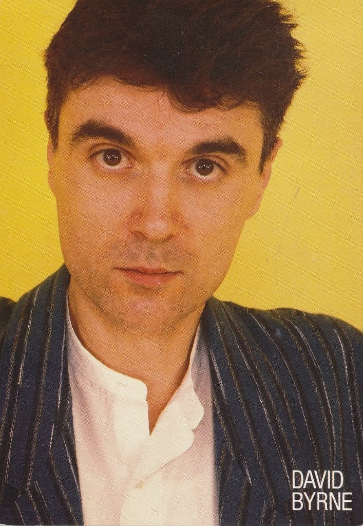 Kaart David Byrne (Talking Heads), Verzenden, 1980 tot heden, Ongelopen, Sterren en Beroemdheden