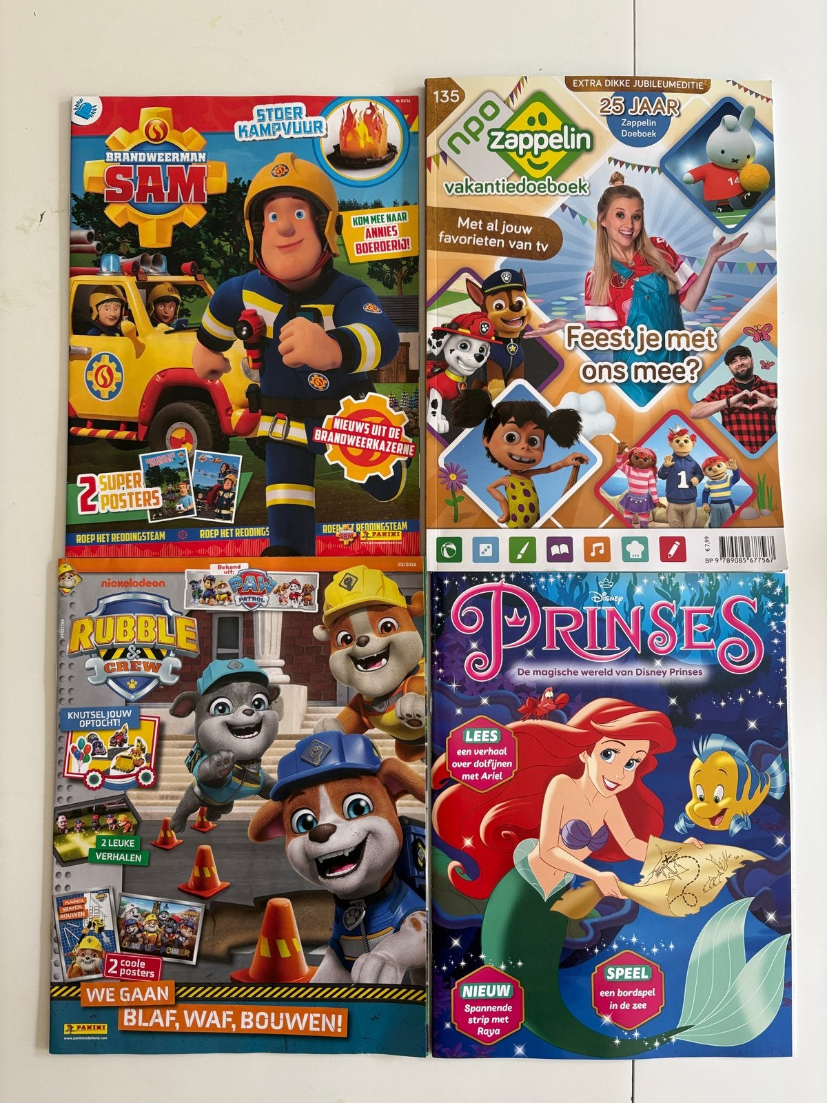 Vakantiedoeboek Zappelin, Brandweerman Sam, Paw Patrol, Disn, Ophalen of Verzenden, Nieuw, Fictie algemeen